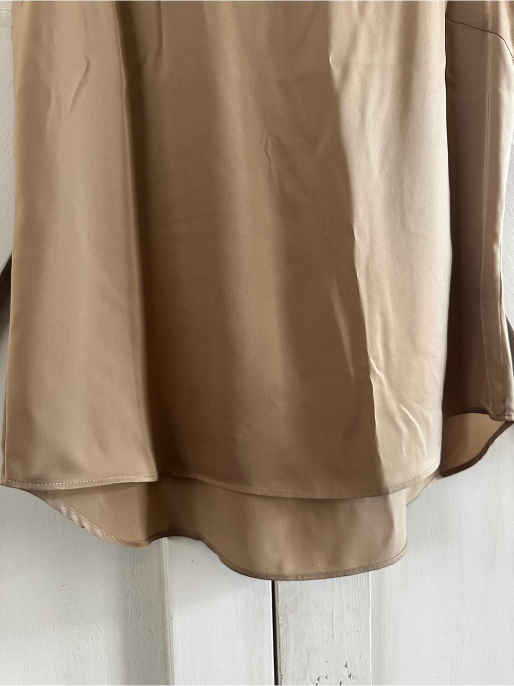 Lauren Ralph Lauren Taupe Sleeveless Tank Blouse Size 10 - Picture 4 of 5